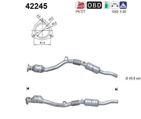 Catalytic converter for audi - converter,